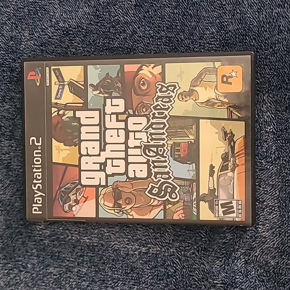 Jeu PS2 GTA: San Andreas - Bon état, Avec Mode D'emploi, Sans Carte